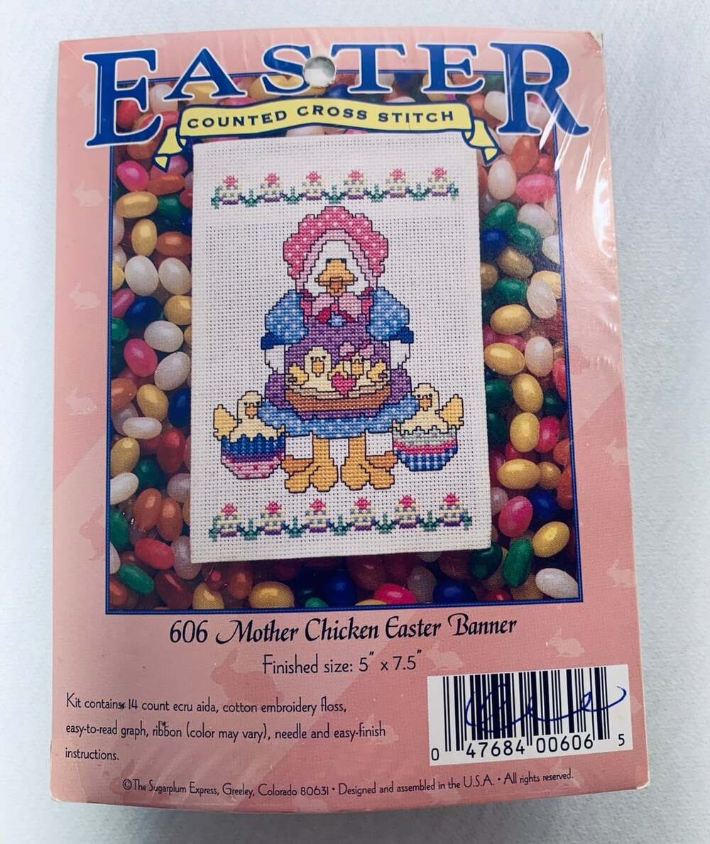 Easter Cross Stitch 5” x 7.5”